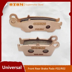 Motorcycle Accessories Front & Rear Brake Pads Copper Sintered For YAMAHA KAWASAKI SUZUKI YZF WRF KXF KLX RMZ 125 250 450 Bikes