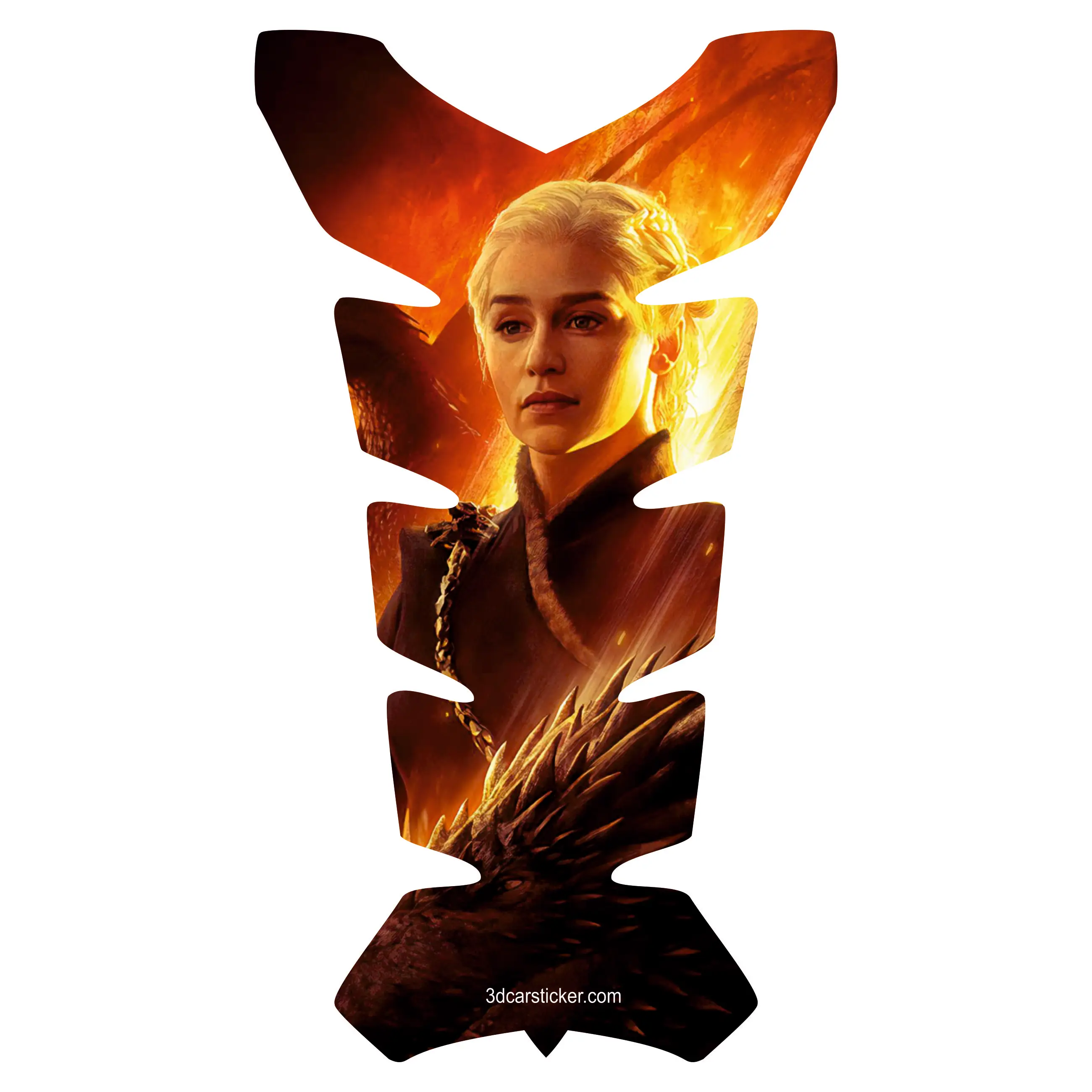 

Tank Pad Fuel Prodector 3D Sticker Decal Motorcycle Gas Protect Game Of Thrones Daenerys Targaryen Mother Of Dragons