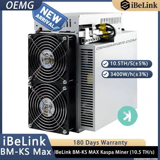 

Купить новый iBelink BM-KS MAX 10.5th/s 3400W KAS Miner Asic Machine Kaspa Miner B