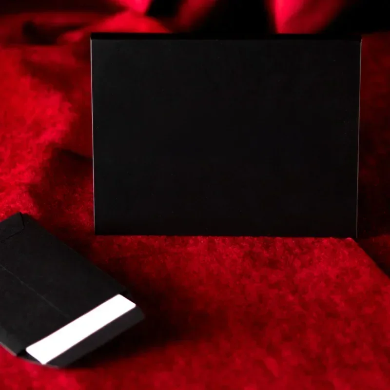 Porte noire de Riccardo Berdini (2 enveloppes), tours de magie de mentalisme, accessoires d'illusion de magie en gros plan, Illusion de Gimmicks, carte Magia