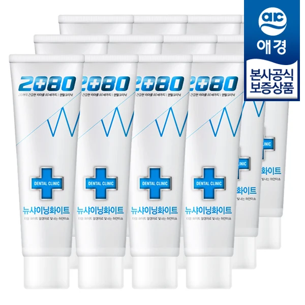 [Akyung] 2080 New Shining White Ttoothpaste 120g x 12 pieces