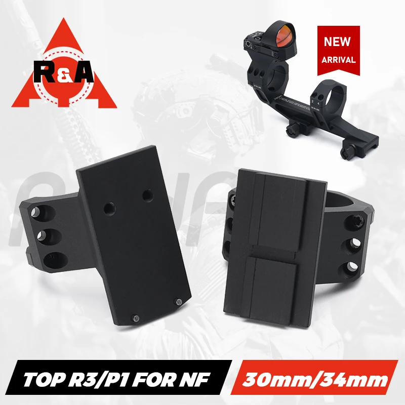 Tactical NF MA479 MIL-SPEC Ultra30 34MM P1/ROMEO3MAX TOP12 Mount Optical Plate Mount Red Dot Sight Optics Accessory for NF Mount