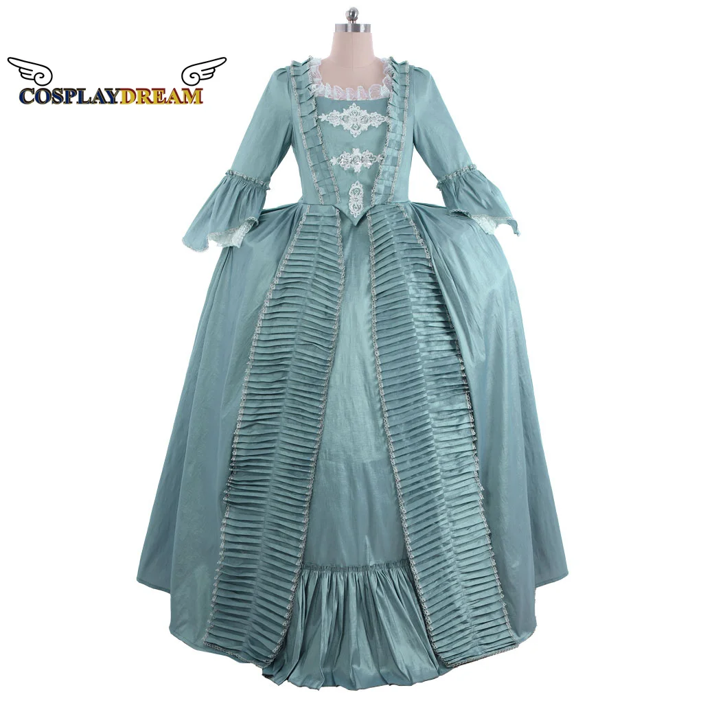 

Medieval Marie Antoinette Gown Dress Rococo Fashion Costume Regency Dress 18th Century Ruffle Gown Carnival Costume