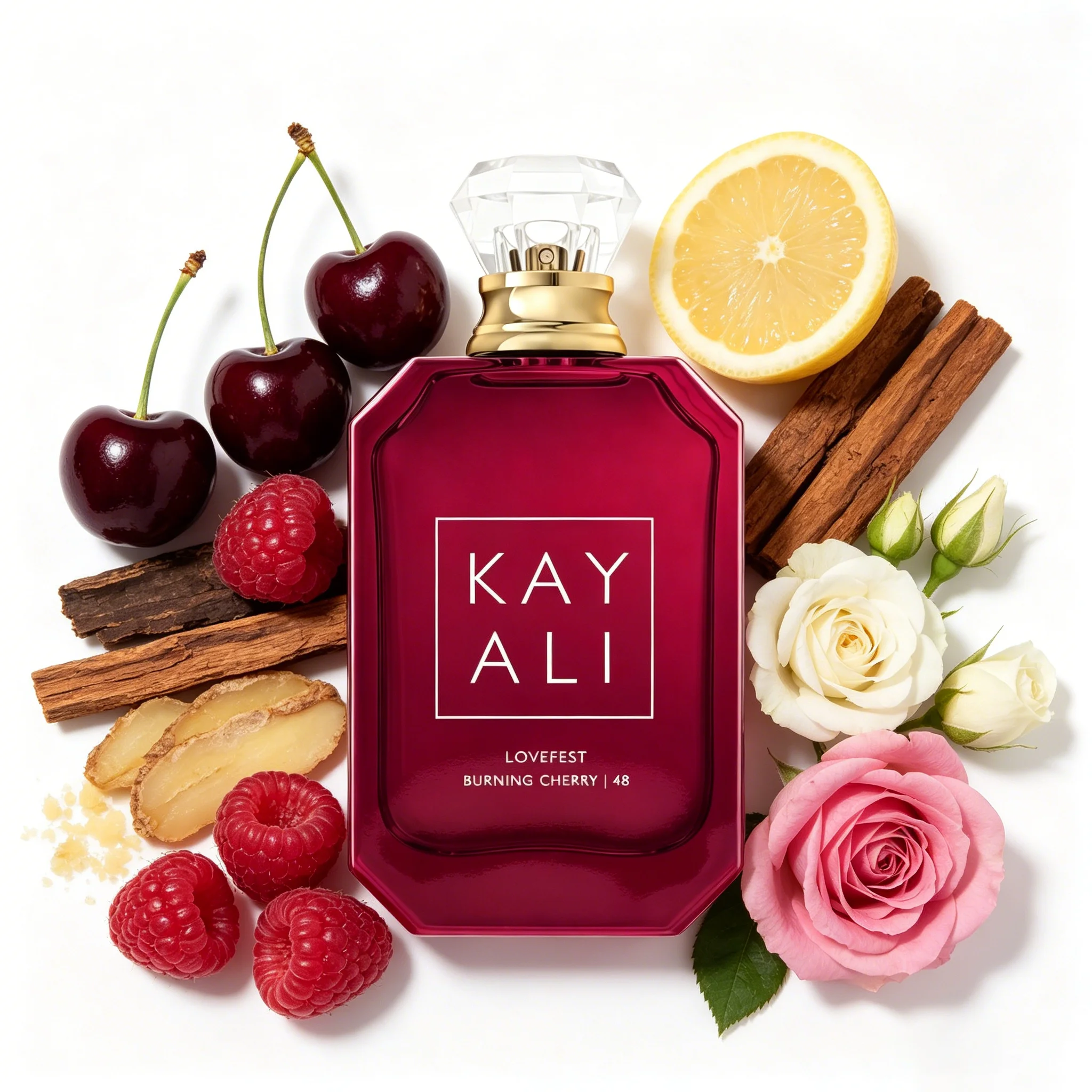 Lovefest Burning Cherry |   48 Eau de Parfum pour Femme, Parfum Gourmand Cerise Sucrée, Vaporisateur, Parfum Fruité Audacieux Longue Durée
