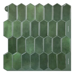 10 Sheets Peel and Stick Vinyl Wallpaper 3D Imitation Brick Self-adhesive Wall Tike Sticker for indoor Decoration