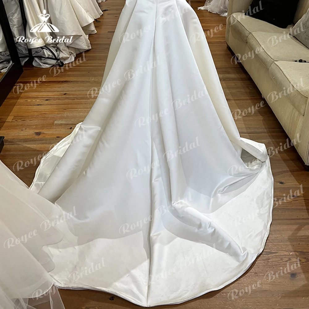 Vestido de casamento profundo decote em V, costas abertas, cintas de espaguete, plissado, linha, vestidos de noiva Boho, vestido varrer, simples, sexy