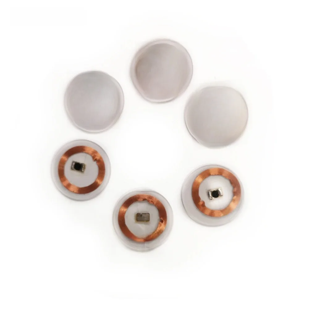 (100PCS/LOT) TK4100(EM4100) RFID 125khz  Coins 25mm Smart Tags Read-only with Transparent plastic for 125KHZ tag
