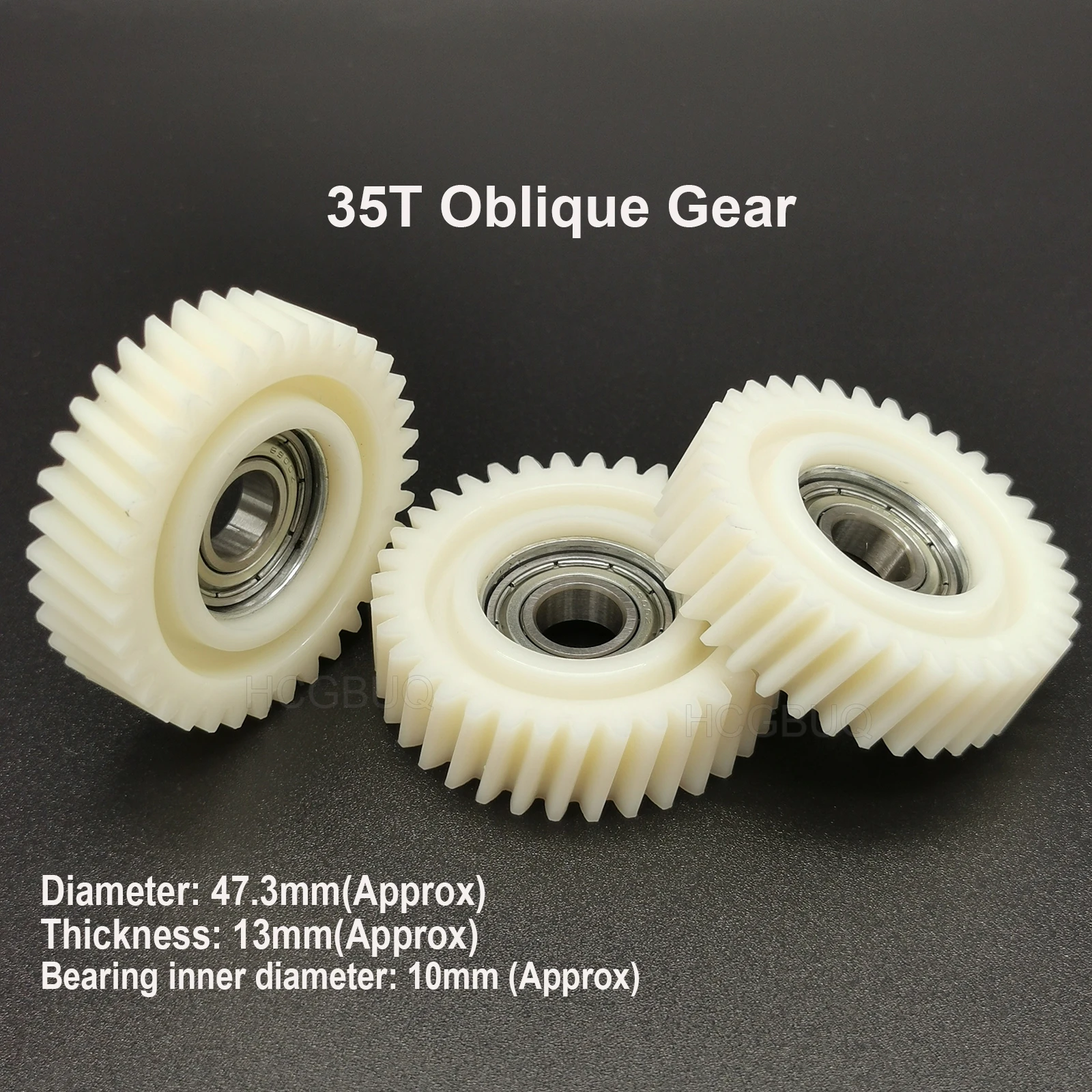 Engranaje planetario oblicuo de 47,3x13mm, engranajes helicoidales de 35 dientes con rodamientos de 10mm, bujes de rueda, engranaje de bicicleta eléctrica para piezas de bicicleta eléctrica
