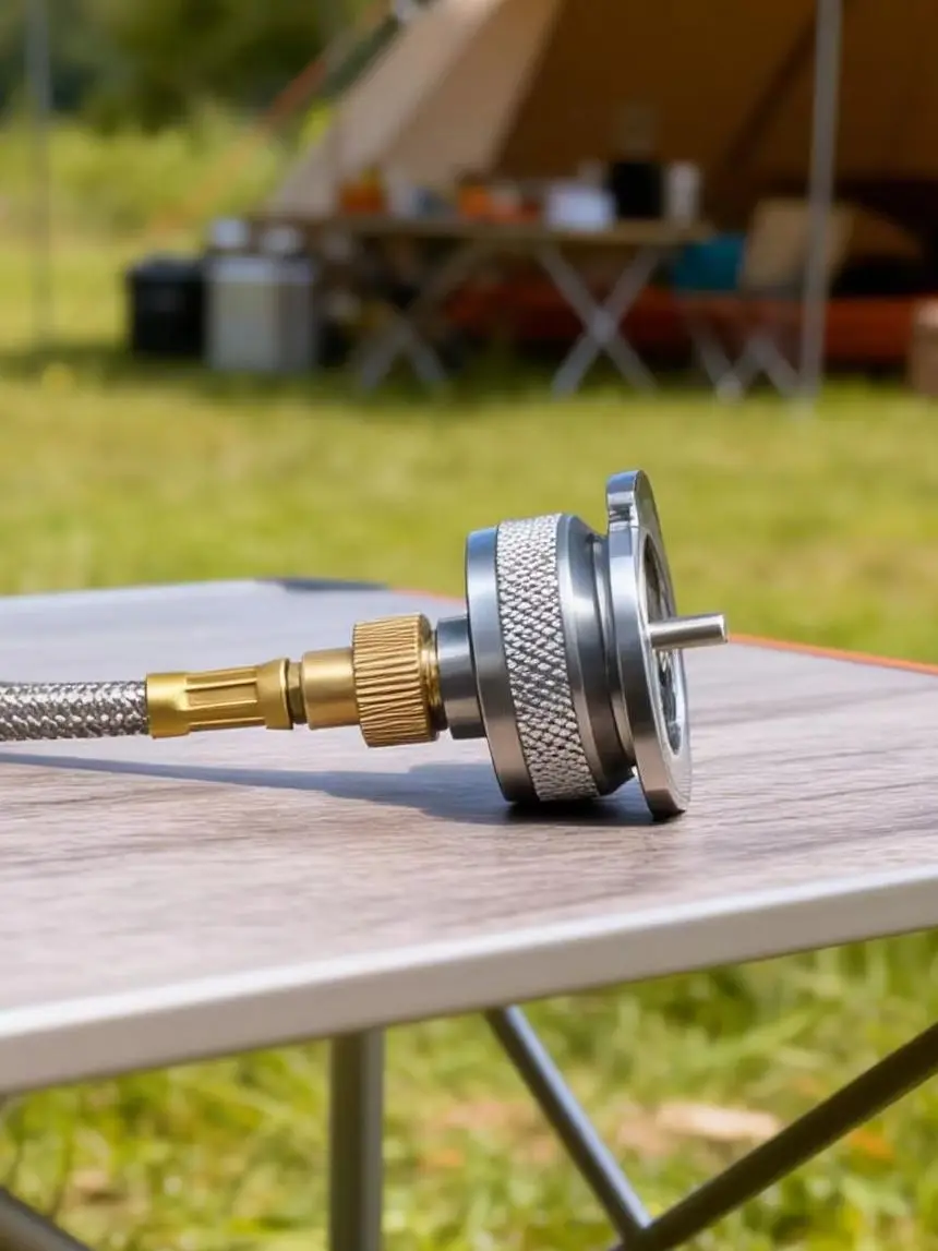 Pandatour Camping Gasherd Adapter ButaneAdapter Verlängerungsschlauch Split HerdKonverter Anschlussschlauch Gastank Adapter Ausrüstung