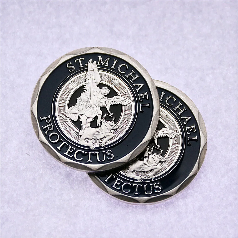 Policeman's Prayer ST Michael Protect Us Challenge Coin