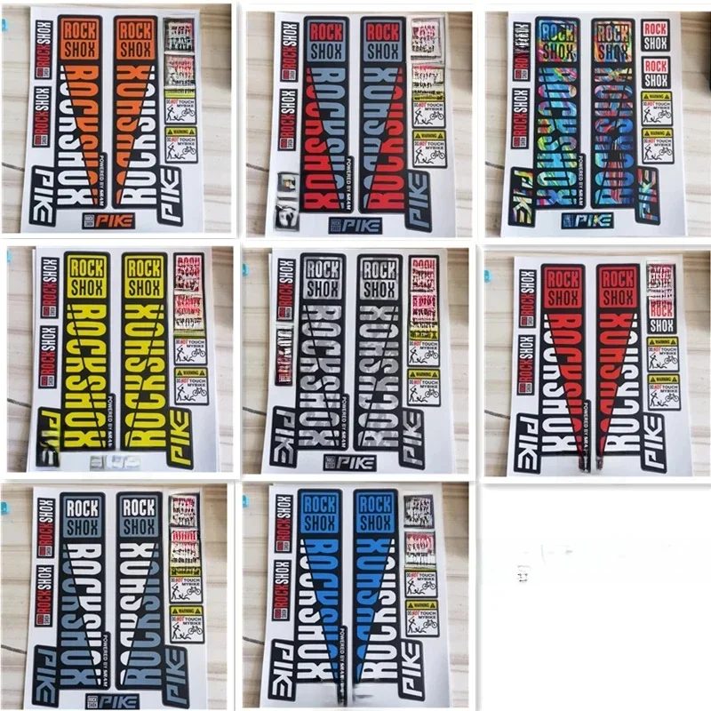 AliExpress NONE Front fork sticker mountain bike bicycle front shock absorber color change waterproof sticker Pike decals for Sram