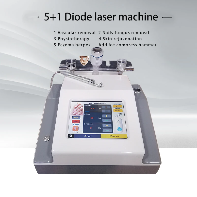 Newest 5 in 1 Diode Laser Nail Fungus Treatment Fungus Nail Laser Vascular Removal