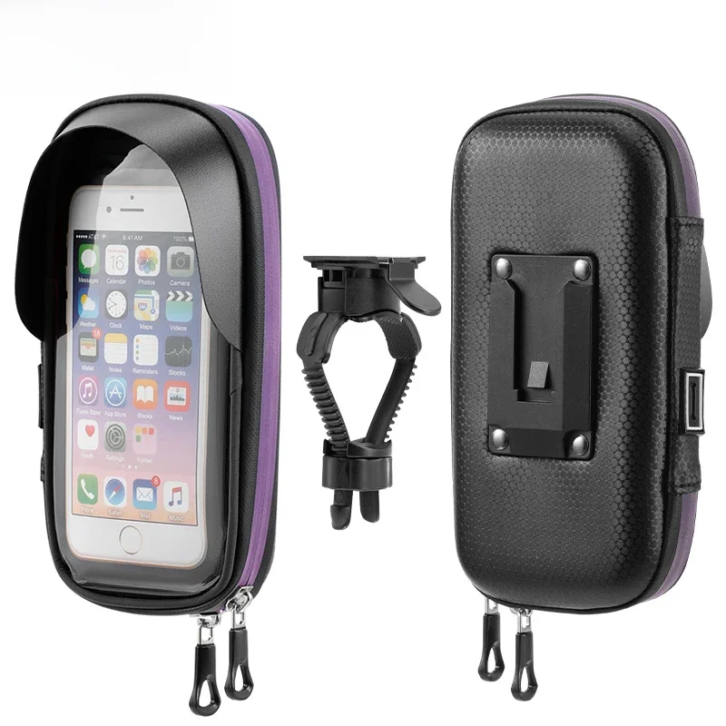 AliExpress iBudim Bicycle Motorcycle Phone Holder Waterproof Bike Phone Case Bag Mobile Cellphone Stand Support Cover Scooter Brackets