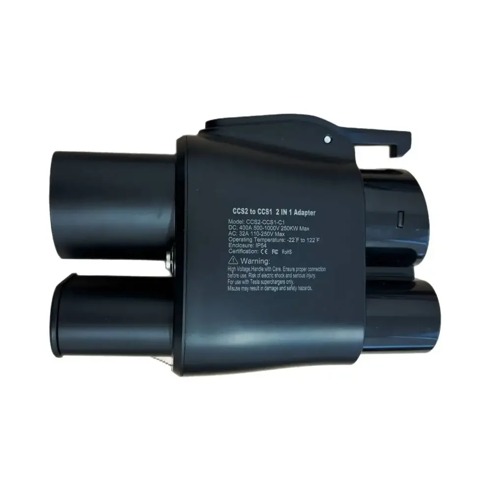 Beret CCS2 إلى CCS1 محول شاحن EV Adpater DC 1000V 250A وAC 32A EV موصل شاحن أسود IEC62196 إلى SAE j1772 #2