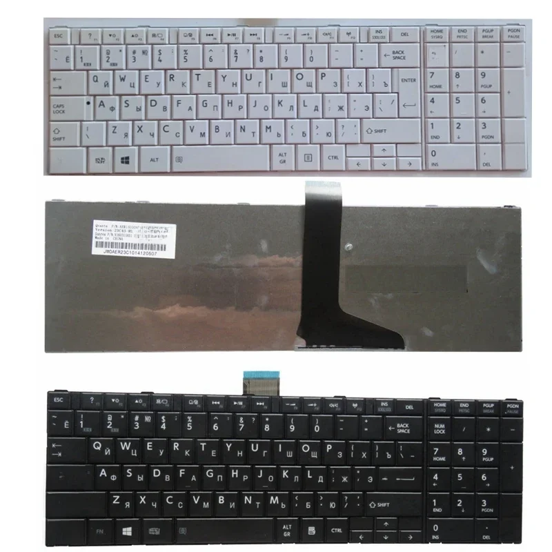 Rosyjska klawiatura do laptopa toshiba C850 C855D C850D C855 C870 C870D C875 L875 L850 L850D L855 L870 L950 L955 C70 C70D C75 RU — zdjęcie 2