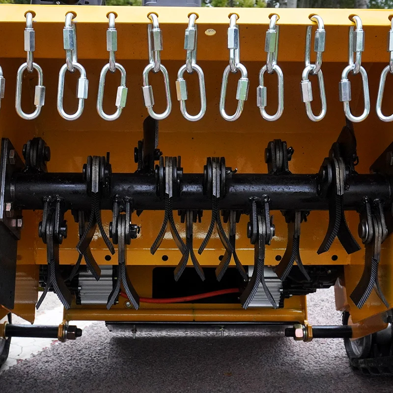 Customized  Reinforced and Widened Rubber Tracks Electric Lifting Control Remote Control Start LAWH MOWER