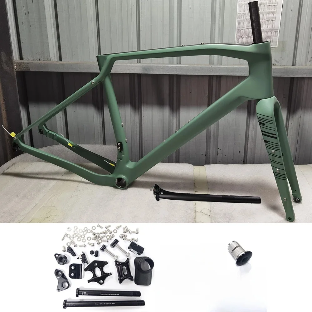 AliExpress ceccotti CECCOTTI Gravel Frame T1000 Full Carbon And Full Hidden Cable Gravel bike frame More Color Available Bicycle Frameset