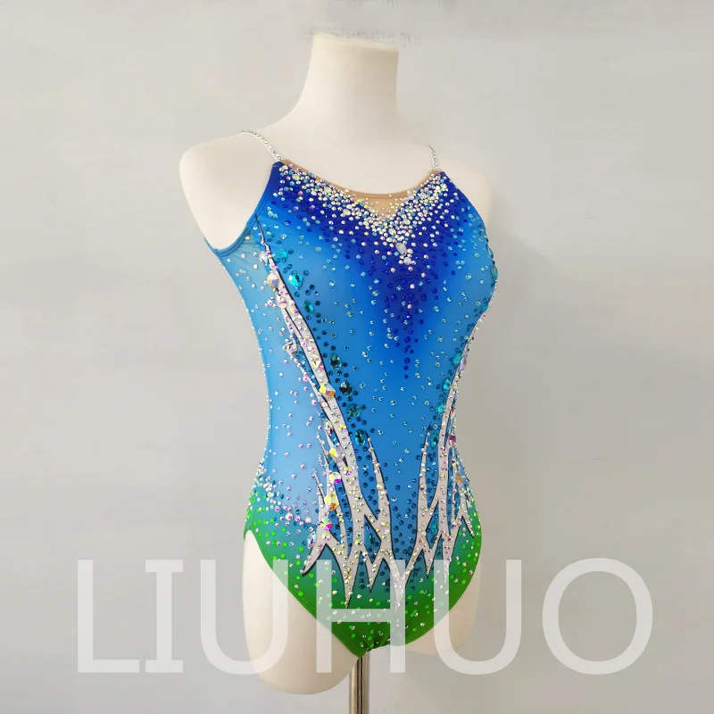 LIUHUO Rhythmic Gymnastics Leotard Competitive Cheerleading Performance For Children