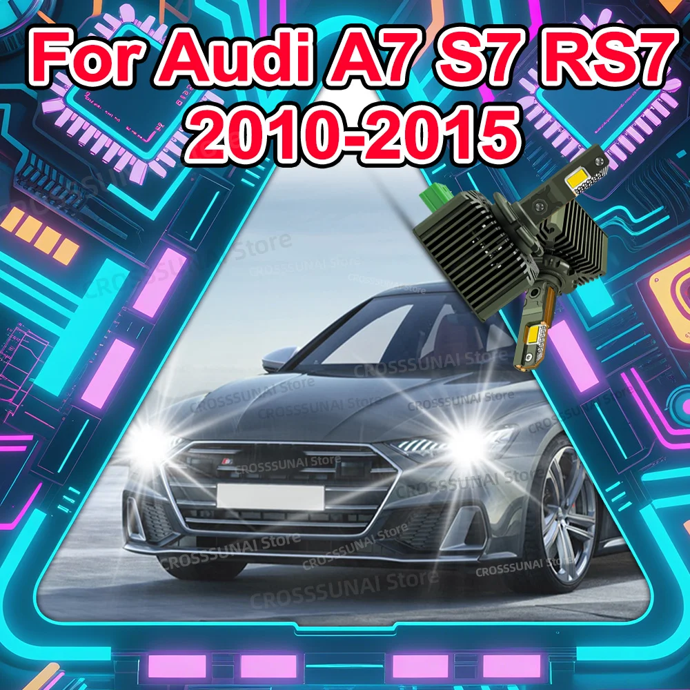 

Светодиодные автомобильные фары CSP лампы 50000LM для Audi A7 S7 RS7 2010 2011 2012 2013 2014 2015