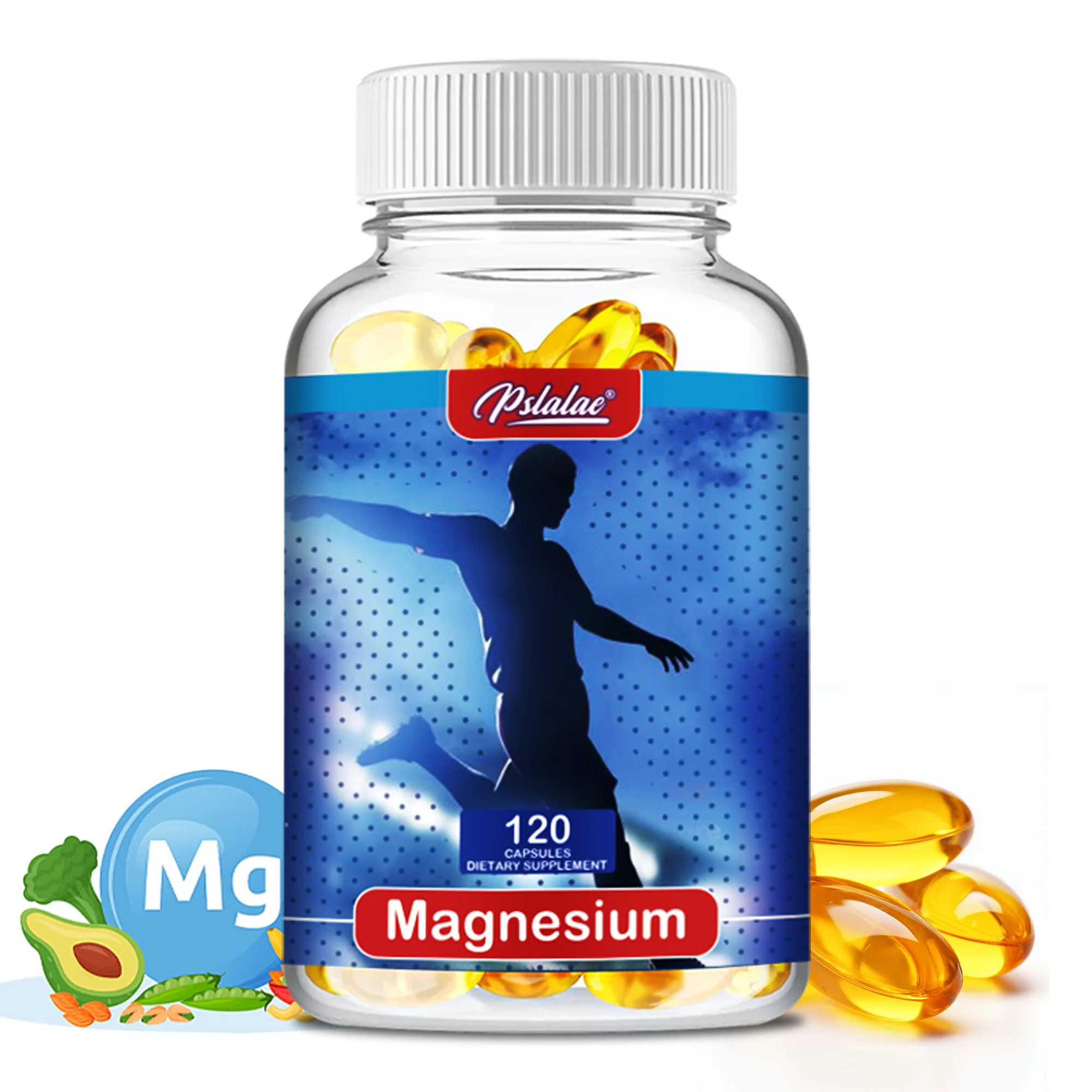 Highly Absorbable Magnesium - Sleep Support, Muscle Relaxation, Stress & Anxiety Relief, Joint and Heart Health - 120 Capsules