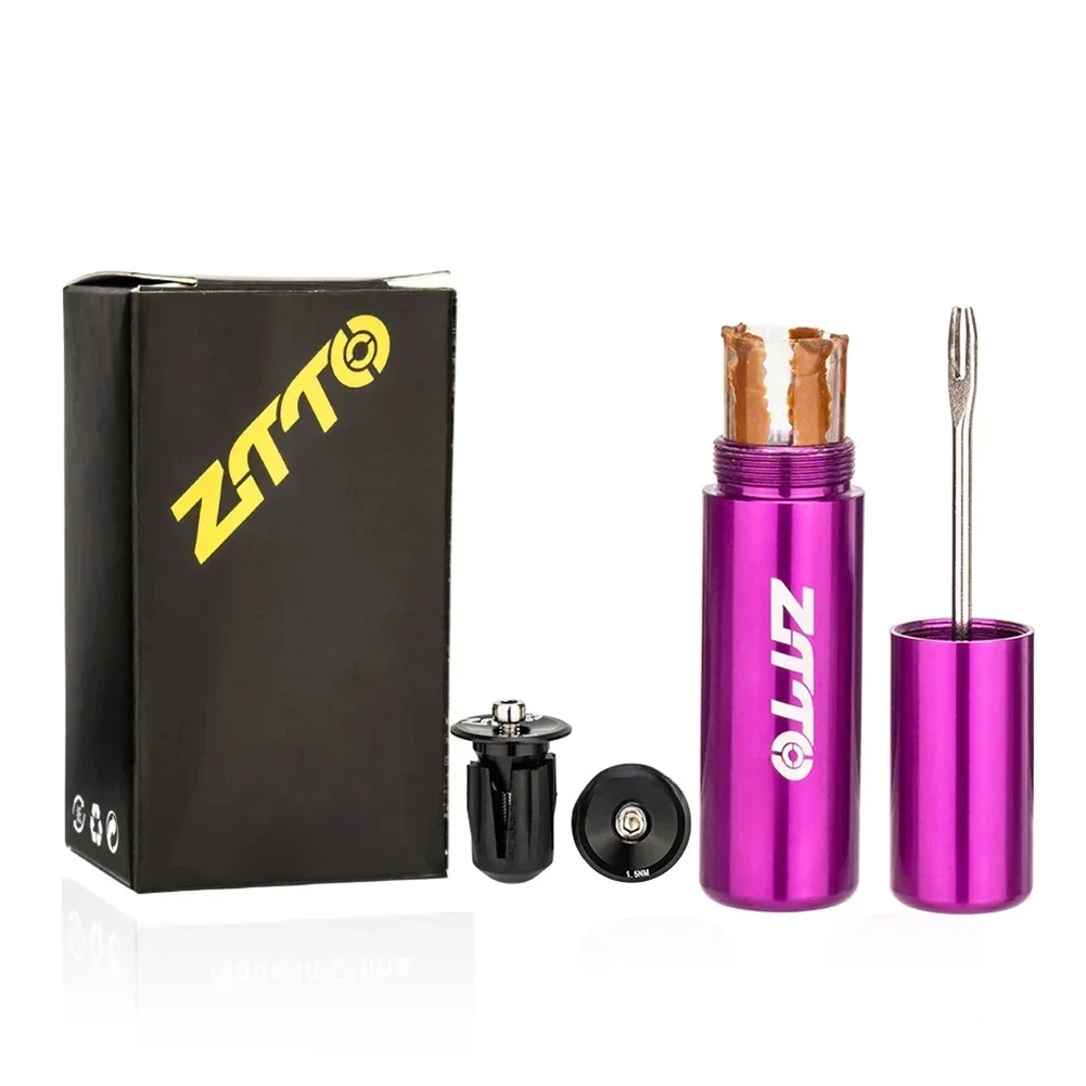 AliExpress NONE ZTTO Tubeless Tire Repair kit Bicycle Tire Service Tool Rubber Stripes Bicycle Tire Repair Kit Aluminum alloy Cycling Accessory