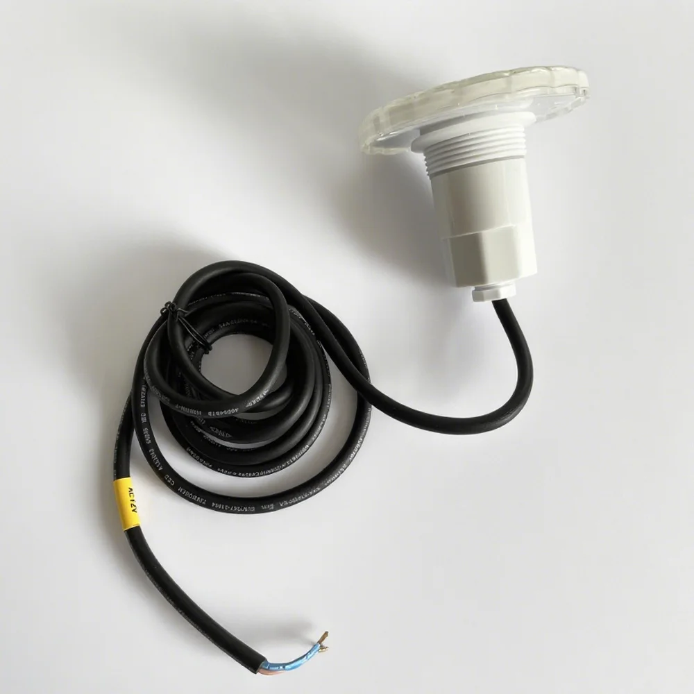 

1,5 "(45 мм) подводный прожектор, светодиодный, 15 Вт, цветной RGB, вкл./выкл., AC12V, IP68, заполненный смолой, холодный белый цвет