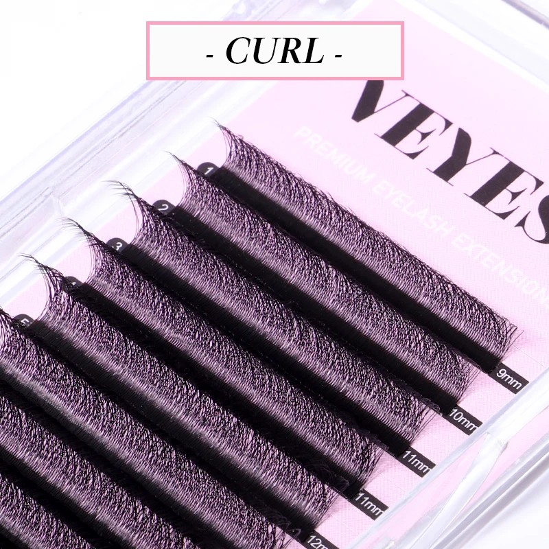 Veyes Inc 3D W Shape Eyelash Extensions Veyelash Automatic Flowering 3 Tips Bloom Faux Mink Premade fans Soft Dense Individual