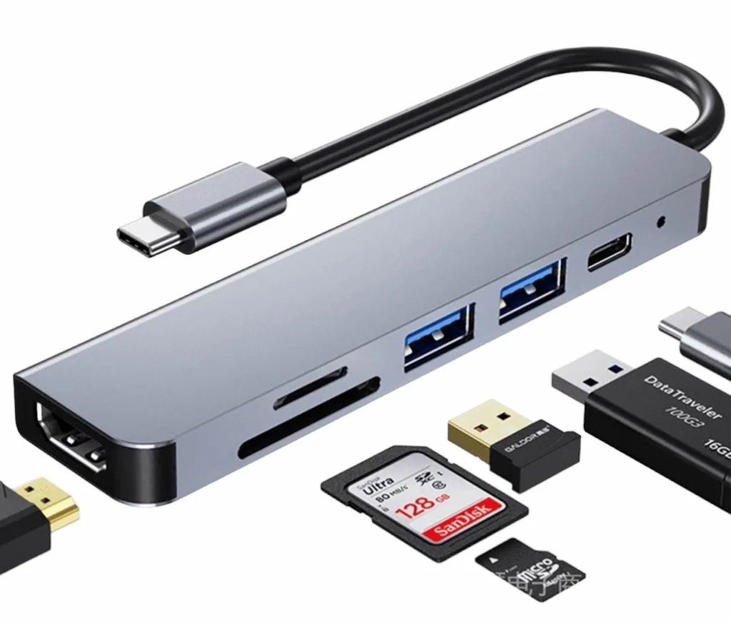 محول USB نوع C Hub ، 4K ، Mac Pro ، Air ، M1 ، HDMI ، 4K