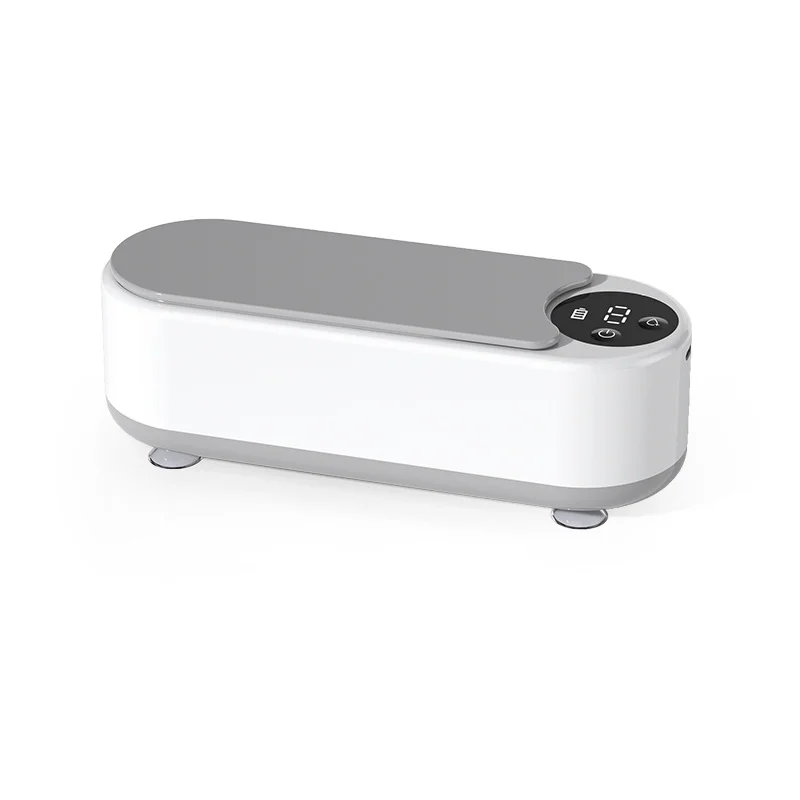 Nettoyeur à Ultrasons Portable, Machine de Nettoyage Ultrasonique pour Lunettes, Bijoux, Montres et Rasoirs, Nettoyage Profond 360°