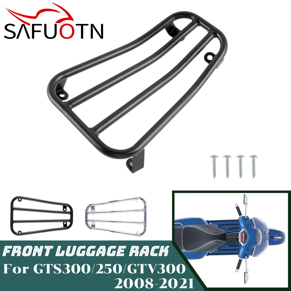 GTV300 GTS250 GTS300 Front Foot Pedal Luggage Rack Carrier For Vespa GTS GTV 300 250 2008-2021 Motorcycle Support Holder Bracket