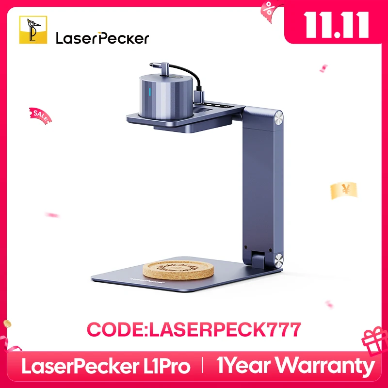 

LaserPecker Laser Engraver With 405nm Laser Tool for Wood Leather Paper Portable Laser Engraving Machine LP1 Pro