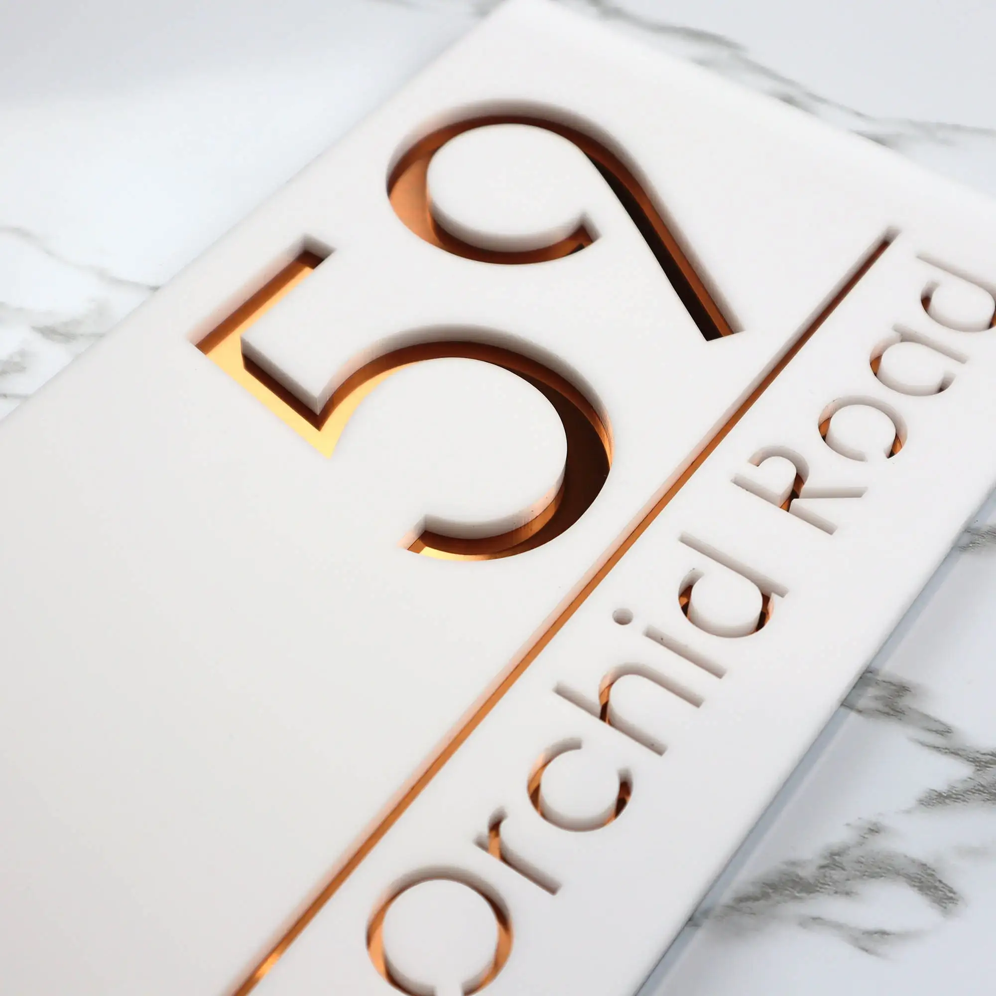 

House Signs Door Number Modern Floating Custom Matt Acrylic House Numbers Bespoke House Address Numbers Plaque 30cmx16cm