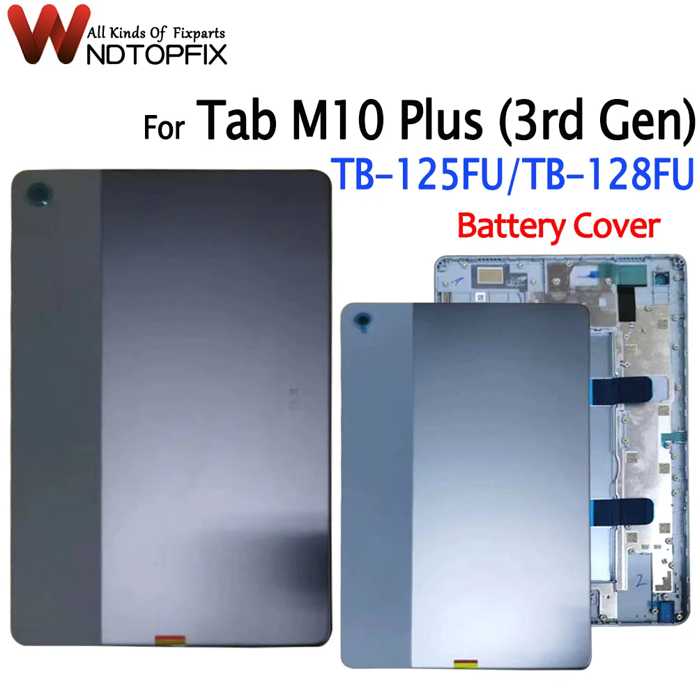 

10.61" For Lenovo Tab M10 Plus 3rd Generation 2022 TB-125FU TB-128FU Battery Cover Back Panel Rear Door Housing Case Repair part