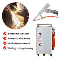 1500W Laser 4 in 1 Handheld Laser Welding Cutting Cleaning Machine Auto Wire Feeder S&A water chiller