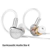 EarAcoustic Audio Sta-K Dual Driver In Ear Earphones HIFI Bass Earbuds High Sound Quality Monitor Headphones Gaming Headsets