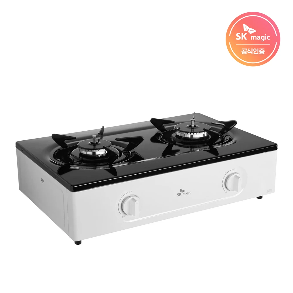 موقد غاز صديق للبيئة بشعلتين من SK MAGIC GRA-850SR