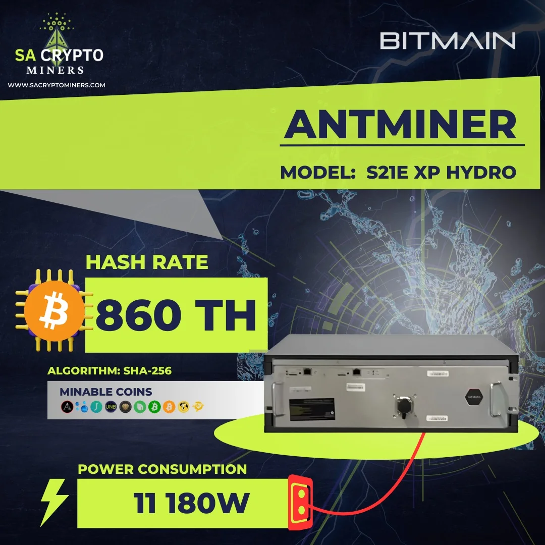iStocks HOT SALES Bitmain Antminer S21e XP Hyd 3U
