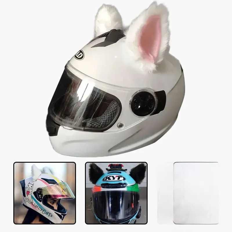 AliExpress 2Pcs Motorcycle Helmet Cat Ears Decor Universal Motorbike Bicycle Car Styling Decoration Helmet Stickers Gift for Girlfriend
