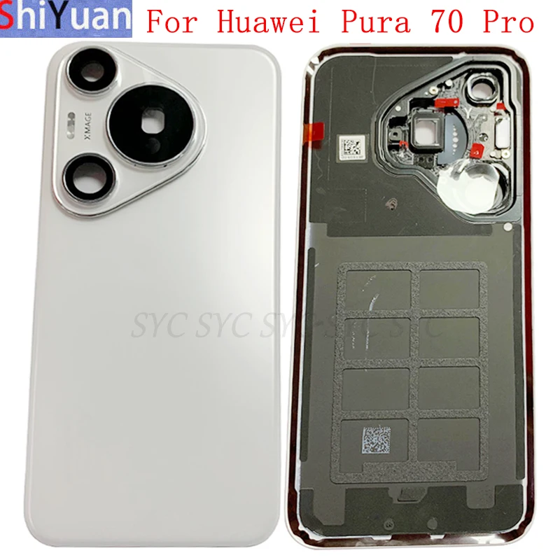 Battery Cover Rear Door Housing Case For Huawei Pura 70 Pro Back Cover with Logo Replacement Parts