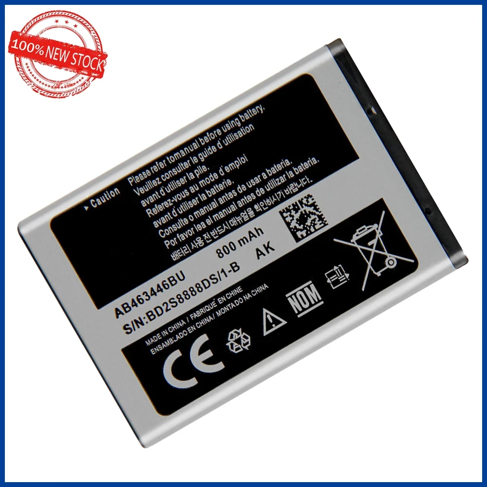 New AB463446BU AB043446BE AB553446BU Battery For SAMSUNG C3300K X208 B189 B309 GT-C3520 E1228 GT-E2530 E250i E339 GT-E2330 C5212