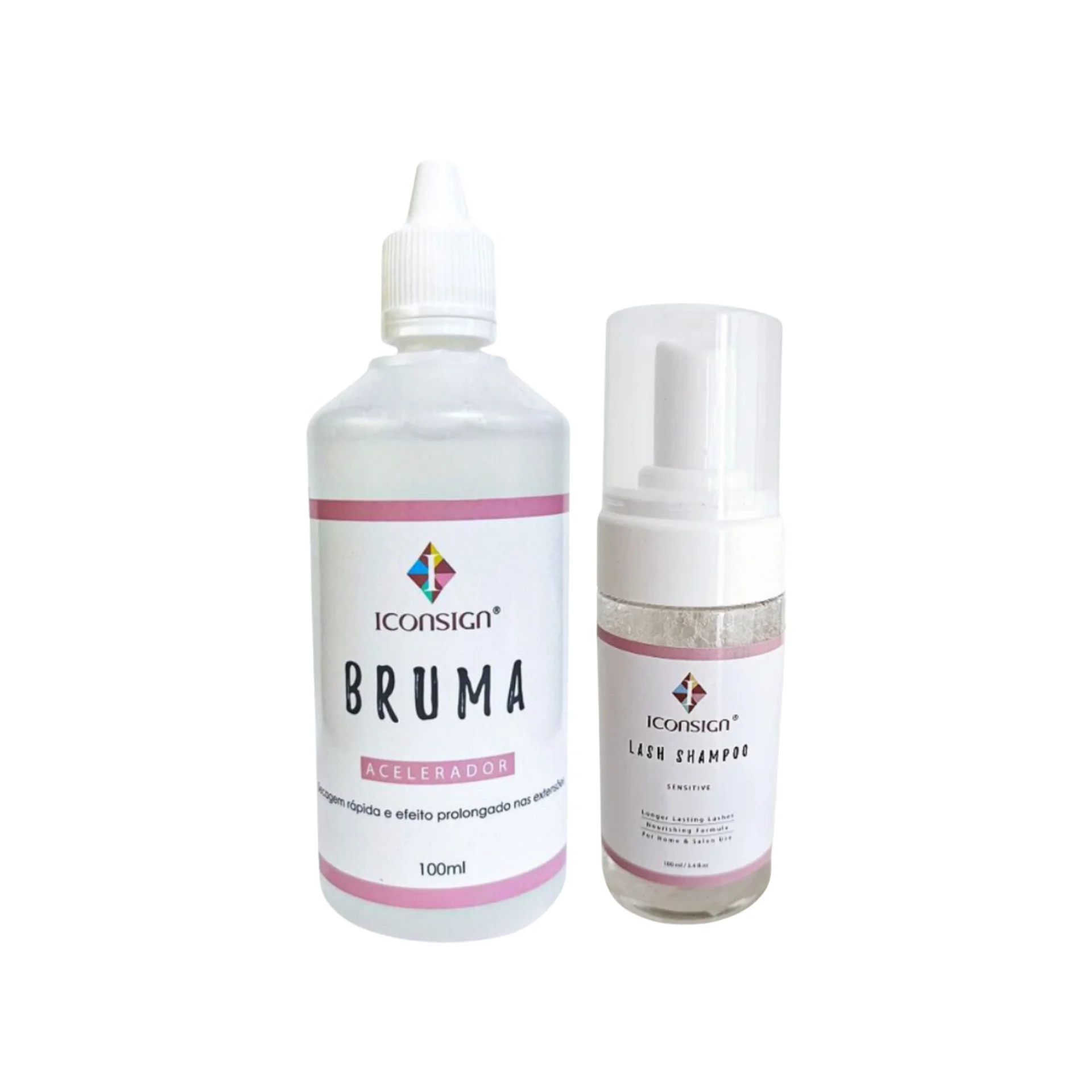 Kit Lash Shampoo + Bruma Glue Accelerator For Eyelashes Iconsign