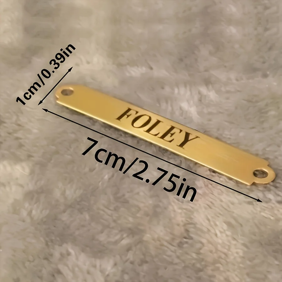 Customized Stainless Steel Laser-Engraved Nameplate |   Personalized Saddle/Horse Tack Name Tag |   Laser-Engraved Cycling Gear Accessories |   Unique Equestrian Gifts view 3