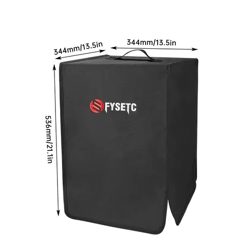 Imagen 2 del producto FYSETC-Protector de cubierta antipolvo de nailon para impresora, mantel impermeable para silla, 34x34x53cm, cubierta opaca para impresora 3D