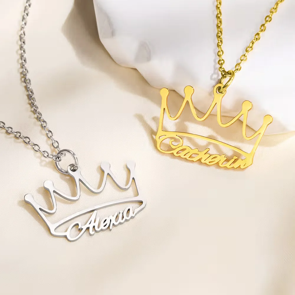 Personalized Crown Name Necklace Exquisite Jewelry Birthday, Anniversary, Valentine's Day, Mother's Day Gift, for Women