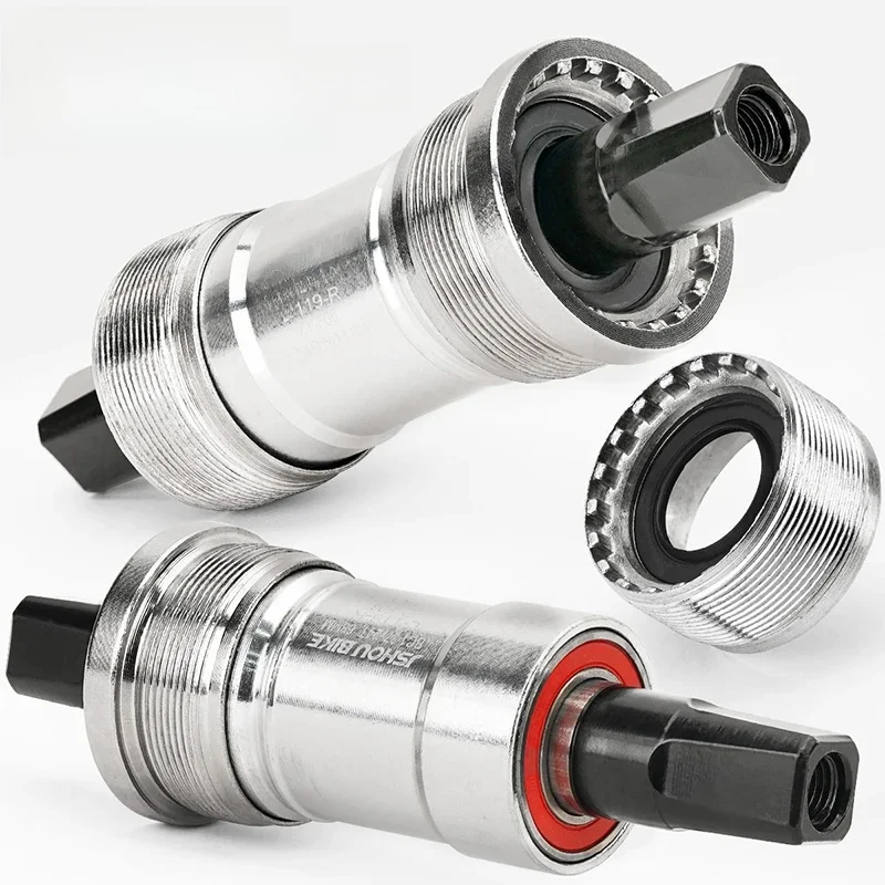 AliExpress JSHOU BIKE Bike Bottom Bracket Square Taper Crank BSA 68mm Sealed Bearing British Threaded for MTB Road Bikes Bicycle Crankset