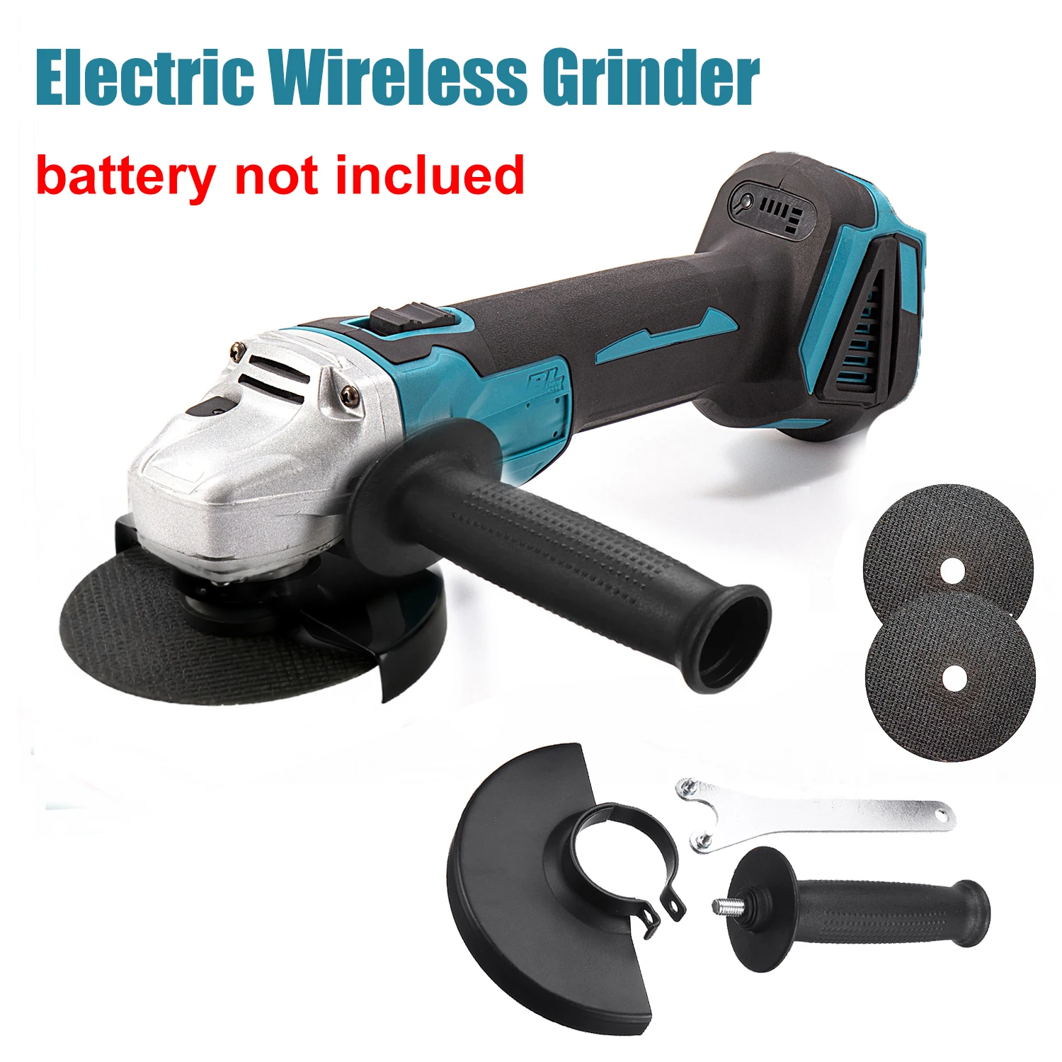 125/100mm Electric Wireless Grinder for Makita 18V Battery Brushless Grinding Machine Metal knife Saw grain Tool