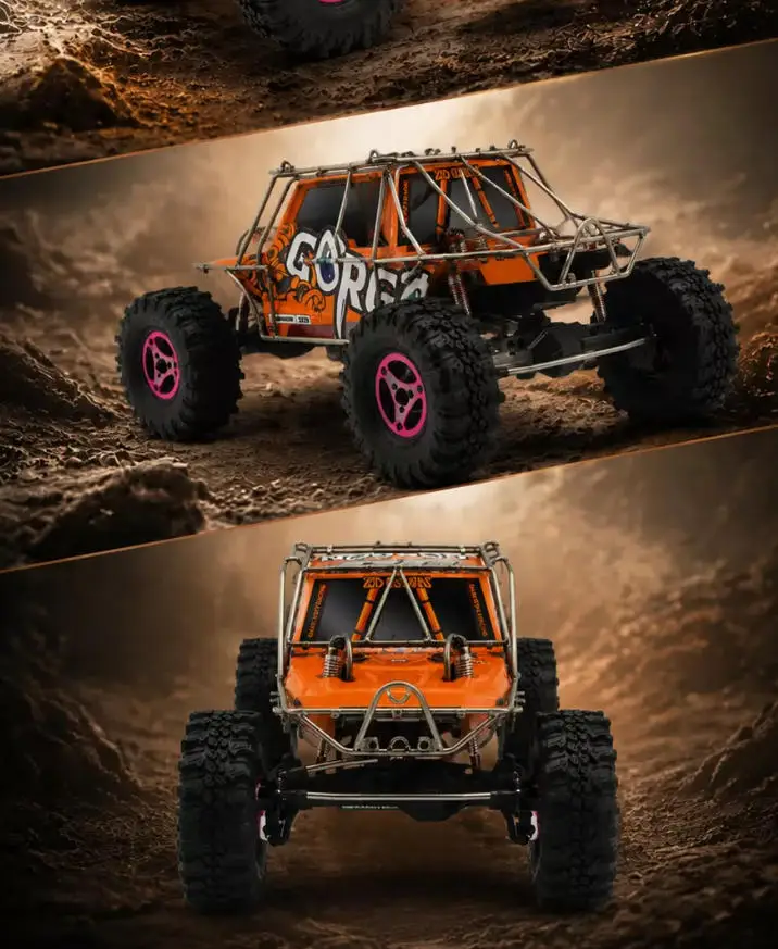 D1RC 1/10 Scale 1.9-inch Rainforest Battle RC Rock Crawler Tires, 120mm Tiger Claw Tires