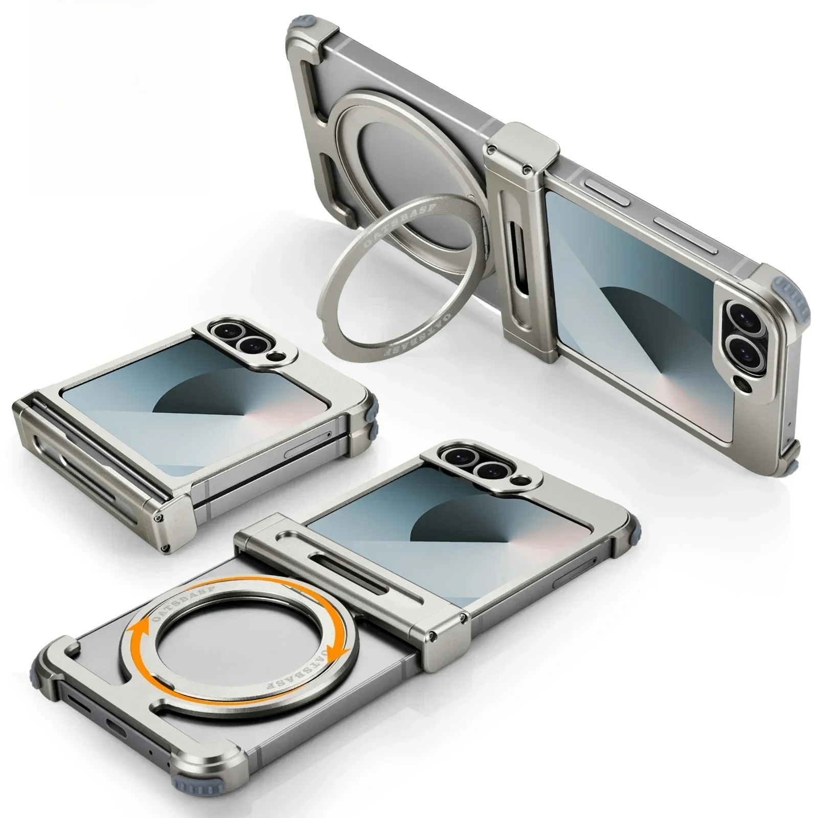 Etui Eary do Samsung Galaxy Z Flip 8 7 6 z obsługą MagSafe 360 °   Obracany, magnetyczny, ultracienki, odporny na wstrząsy, ochronny pokrowiec — zdjęcie produktu 7