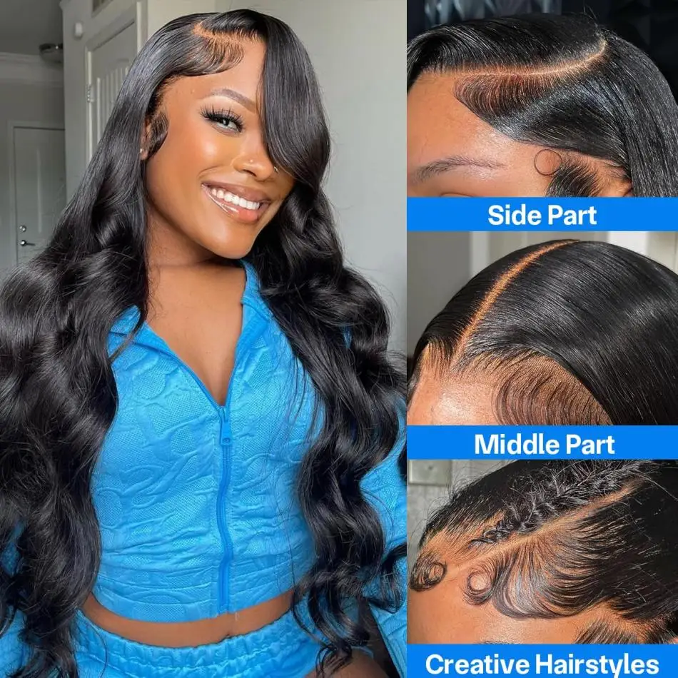 Body Wave Wigs Glueless Lace Frontal Wig 5x5 4x4 Human Hair 30 40 Inch Natural PrePlucked Brazilian For Women Lace Front Wigs