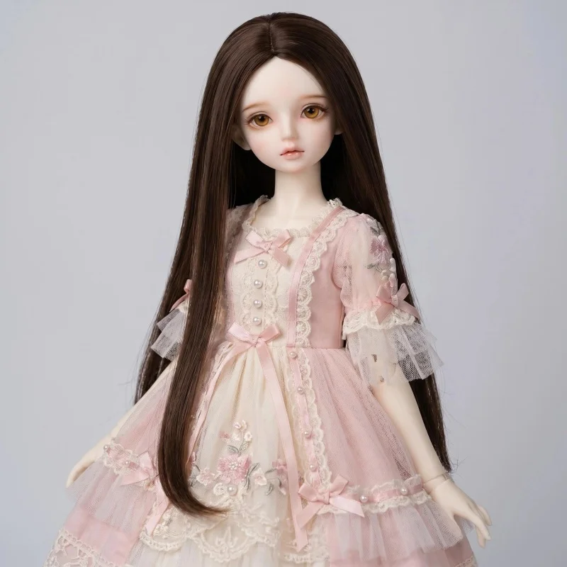 

JD016 Fashion Long Straight 1/12 1/8 1/6 1/4 1/3 Blythe BJD Synthetic mohair Wig Doll For OB11 YOSD MSD SD Qbaby HairAccessories
